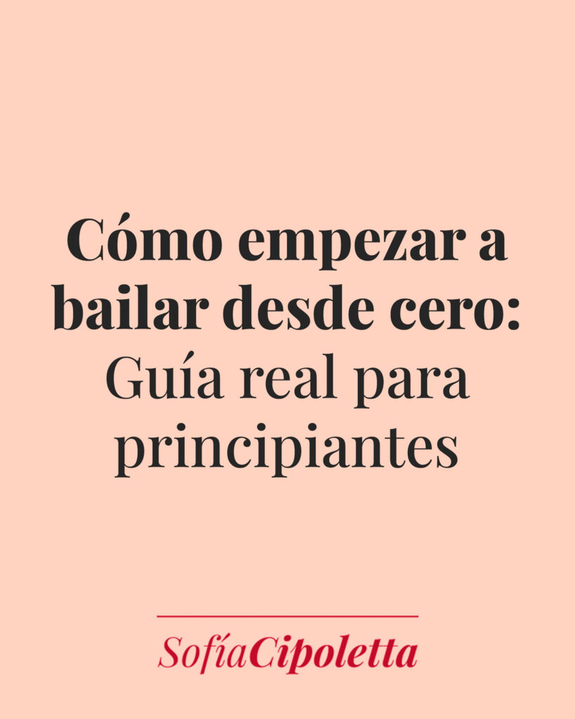 Empezar a bailar desde cero con clases adaptadas para principiantes